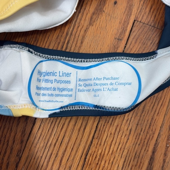 Jessica Simpson Smooth Sailing High-Waisted Bikini Bottoms Blue Size Large NWT - Picture 5 of 7